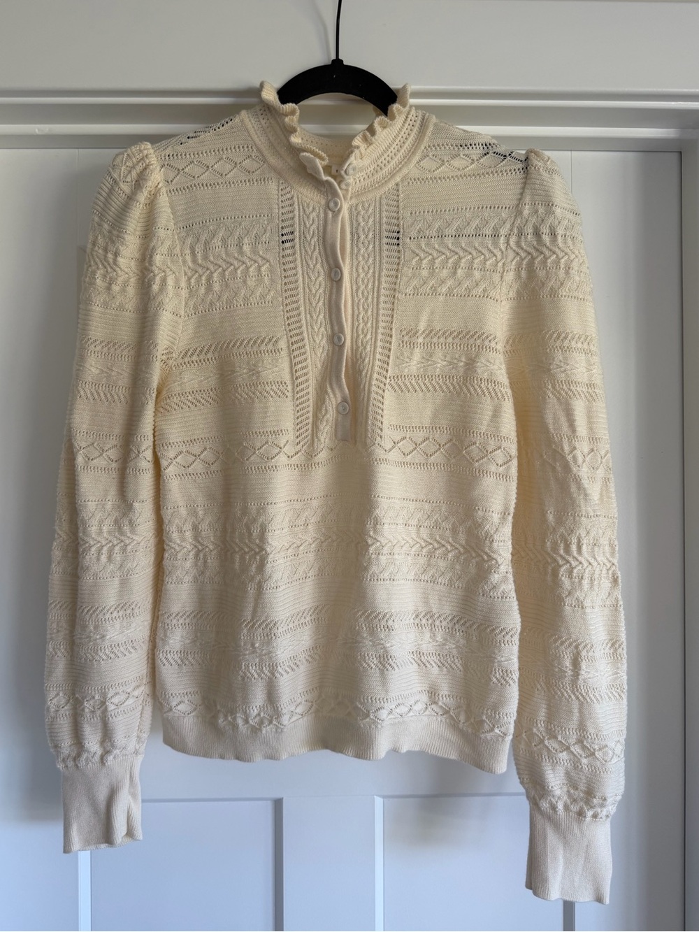 ba&sh Cream Knit Sweater